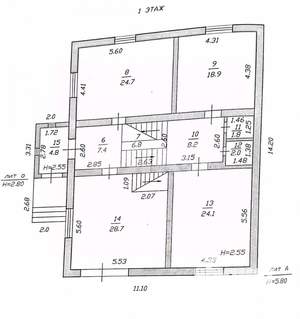 Дом 371м², 2-этажный, участок 9 сот.  