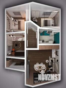 Дом 81м&sup2;, 2-этажный, участок 5 сот.  