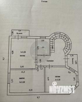 Коттедж 184м², 2-этажный, участок 8 сот.  