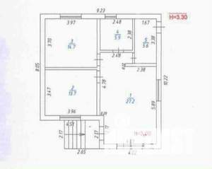 Дом 75м&sup2;, 2-этажный, участок 4 сот.  