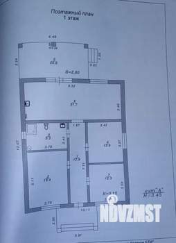 Дом 119м&sup2;, 1-этажный, участок 4 сот.  