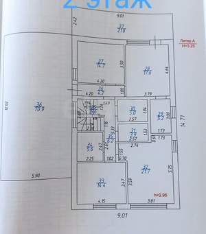 Дом 416м², 3-этажный, участок 12 сот.  