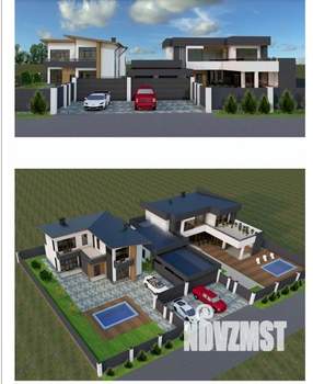 Дом 210м&sup2;, 2-этажный, участок 6 сот.  