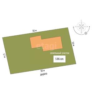 Дом 118м&sup2;, 2-этажный, участок 5 сот.  