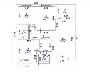 Дом 90м², 1-этажный, участок 5 сот.  