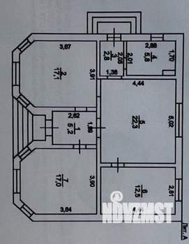 Дом 110м², 1-этажный, участок 6 сот.  