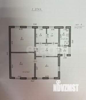 Дом 87м², 1-этажный, участок 6 сот.  