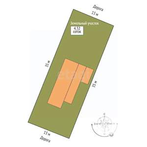 Дом 144м&sup2;, 2-этажный, участок 4 сот.  