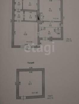 Дом 96м², 3-этажный, участок 8 сот.  