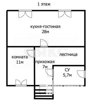Дом 125м², 2-этажный, участок 6 сот.  