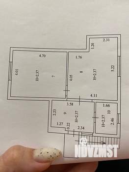 1-к квартира, на длительный срок, 50м2, 2/2 этаж