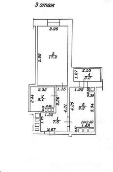 1-к квартира, на длительный срок, 43м2, 3/9 этаж