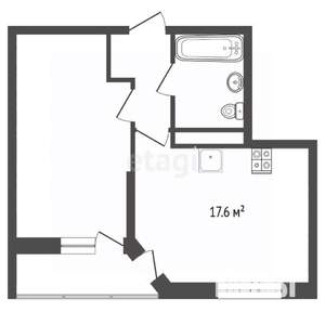 1-к квартира, на длительный срок, 42м2, 3/4 этаж