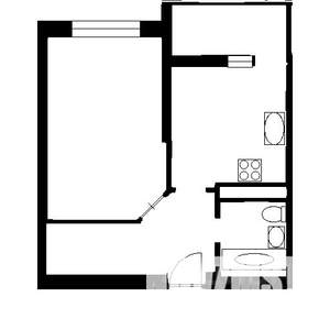 1-к квартира, на длительный срок, 40м2, 1/13 этаж