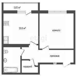 1-к квартира, на длительный срок, 40м2, 11/16 этаж