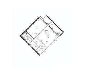 1-к квартира, вторичка, 50м2, 4/10 этаж