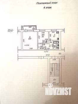 2-к квартира, вторичка, 35м2, 4/5 этаж