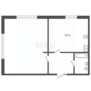 2-к квартира, вторичка, 60м2, 2/4 этаж