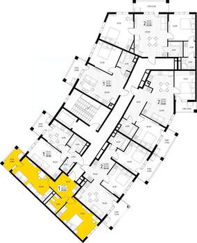 1-к квартира, вторичка, 48м2, 4/8 этаж