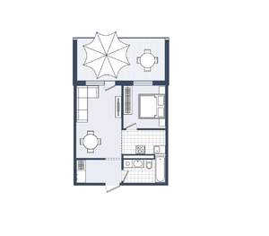 1-к квартира, строящийся дом, 57м2, 1/4 этаж