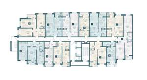 2-к квартира, строящийся дом, 58м2, 14/20 этаж