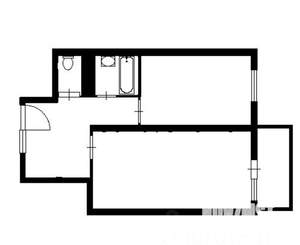 1-к квартира, вторичка, 45м2, 2/12 этаж