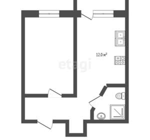 1-к квартира, вторичка, 31м2, 1/8 этаж