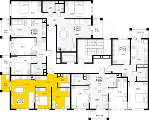 2-к квартира, вторичка, 53м2, 6/8 этаж