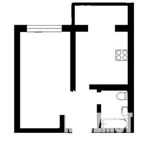 1-к квартира, вторичка, 41м2, 7/16 этаж