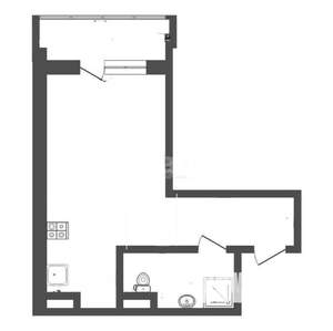 Студия квартира, вторичка, 27м2, 1/3 этаж