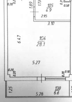 Студия квартира, вторичка, 35м2, 3/3 этаж