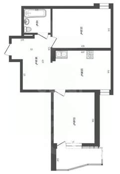 2-к квартира, вторичка, 56м2, 6/16 этаж