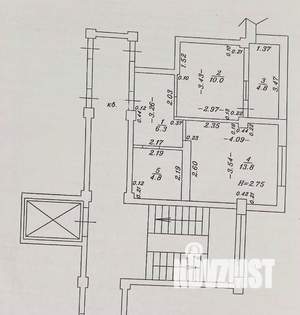 1-к квартира, вторичка, 40м2, 9/9 этаж