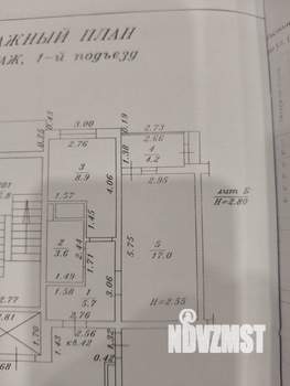 1-к квартира, вторичка, 35м2, 8/16 этаж