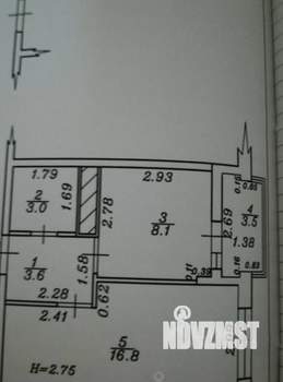 1-к квартира, вторичка, 35м2, 13/20 этаж