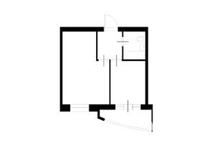 1-к квартира, вторичка, 44м2, 5/7 этаж