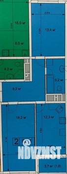 2-к квартира, вторичка, 64м2, 8/20 этаж