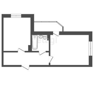 1-к квартира, вторичка, 49м2, 12/13 этаж