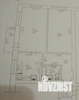 2-к квартира, вторичка, 45м2, 3/3 этаж