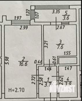 1-к квартира, вторичка, 36м2, 2/9 этаж