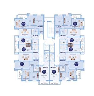 2-к квартира, вторичка, 56м2, 6/16 этаж