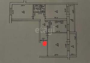 3-к квартира, вторичка, 90м2, 4/6 этаж
