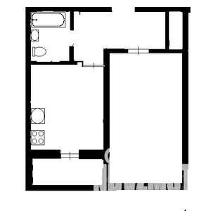 1-к квартира, вторичка, 41м2, 9/19 этаж