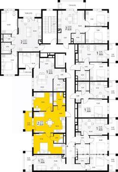 2-к квартира, вторичка, 62м2, 2/8 этаж