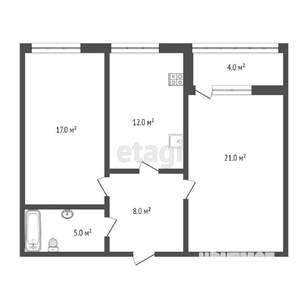 2-к квартира, вторичка, 67м2, 2/3 этаж