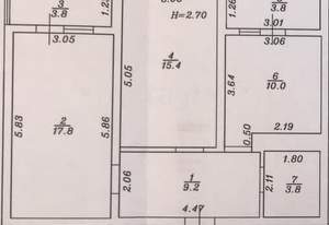 2-к квартира, вторичка, 56м2, 19/19 этаж