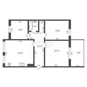 3-к квартира, вторичка, 88м2, 10/10 этаж