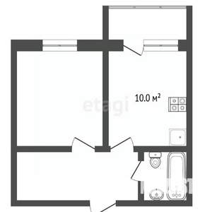 1-к квартира, вторичка, 35м2, 5/13 этаж