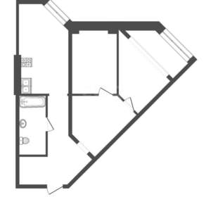 2-к квартира, вторичка, 62м2, 2/12 этаж