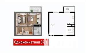 1-к квартира, вторичка, 37м2, 2/8 этаж